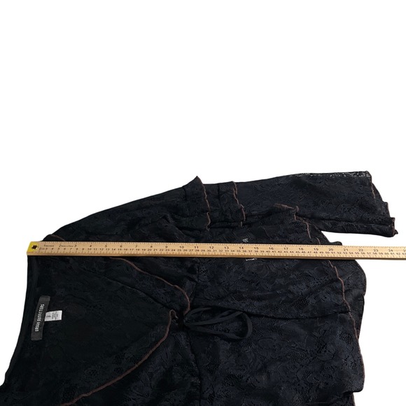 Urban Outfitters Black Lace Top S Festival Renaissance Romantic Boho Concert - Picture 9 of 10